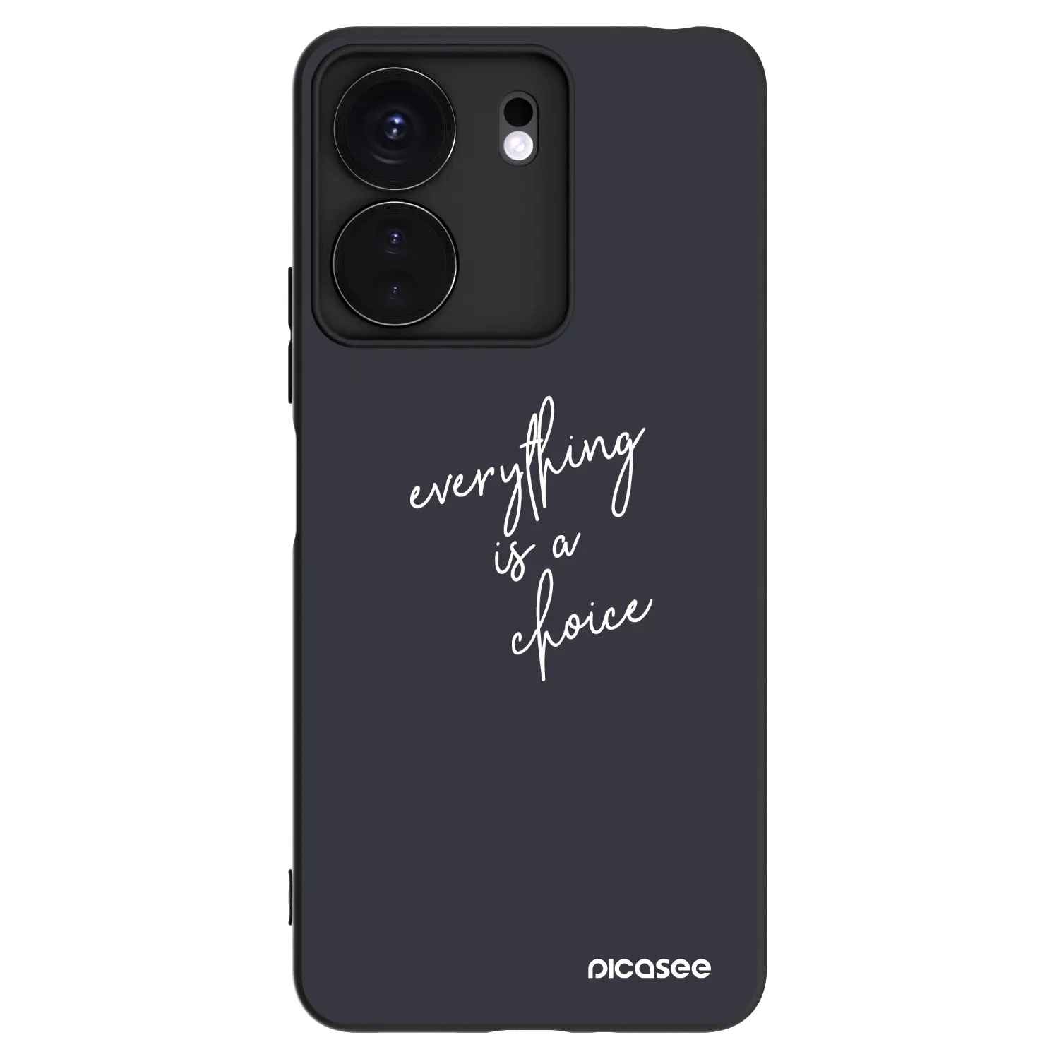Picasee Xiaomi Redmi 13C 4G Hülle - Schwarzes Silikon - Everything is a choice
