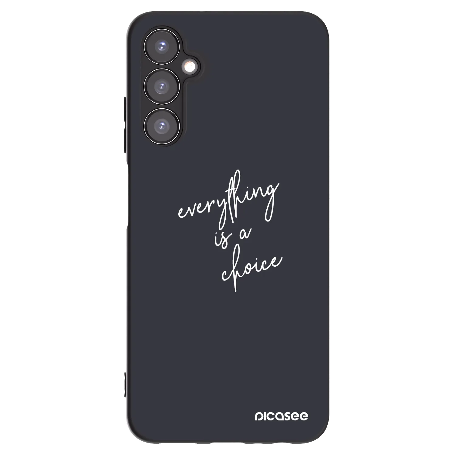 Picasee Samsung Galaxy A05s A057G Hülle - Schwarzes Silikon - Everything is a choice
