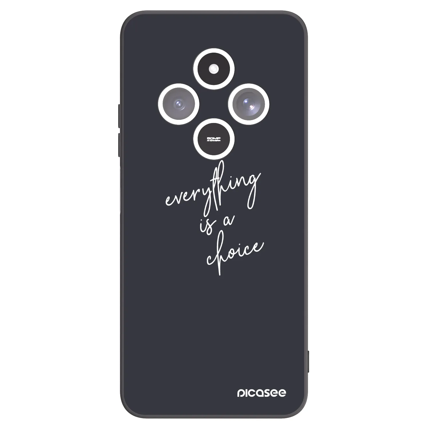 Picasee Xiaomi Redmi 14C Hülle - Schwarzes Silikon - Everything is a choice