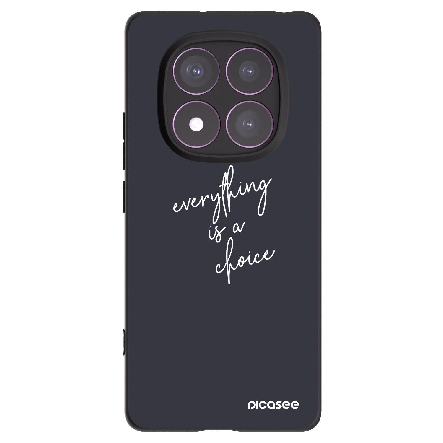 Picasee Xiaomi Redmi Note 14 Pro 4G Hülle - Schwarzes Silikon - Everything is a choice