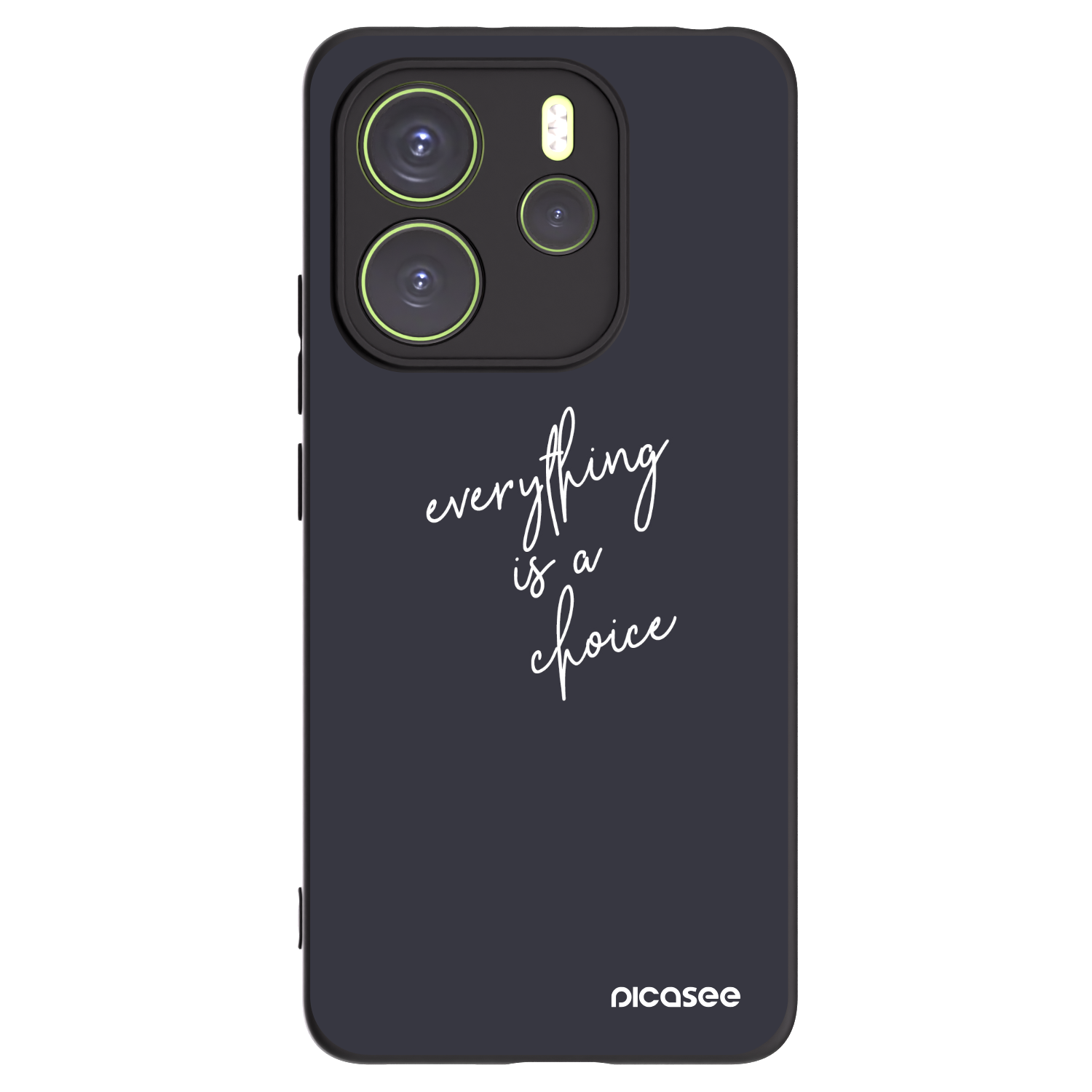 Picasee Xiaomi Redmi Note 14 4G Hülle - Schwarzes Silikon - Everything is a choice