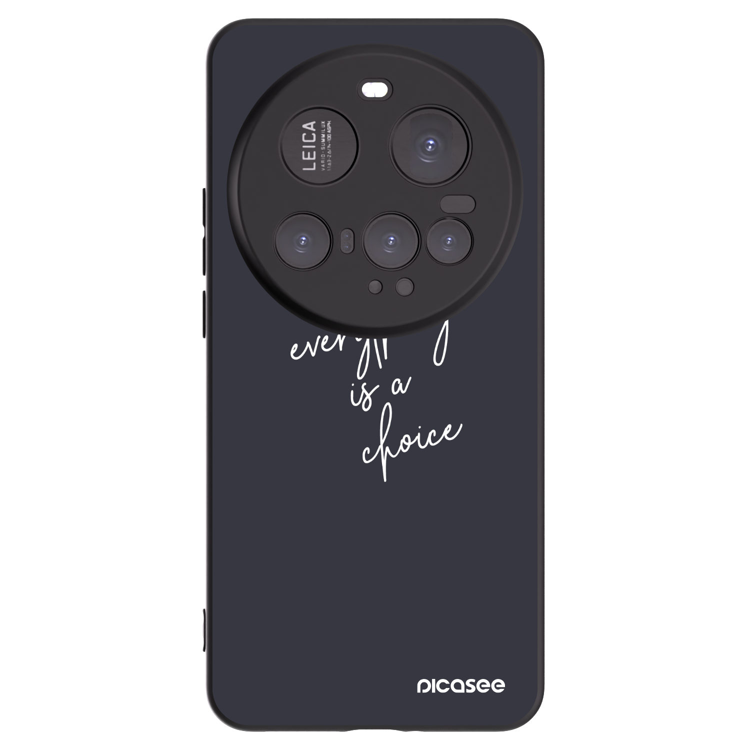Picasee Xiaomi 15 Ultra Hülle - Schwarzes Silikon - Everything is a choice