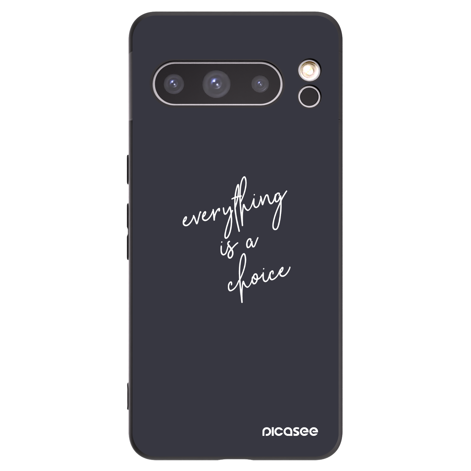 Picasee Google Pixel 8 Pro Hülle - Schwarzes Silikon - Everything is a choice
