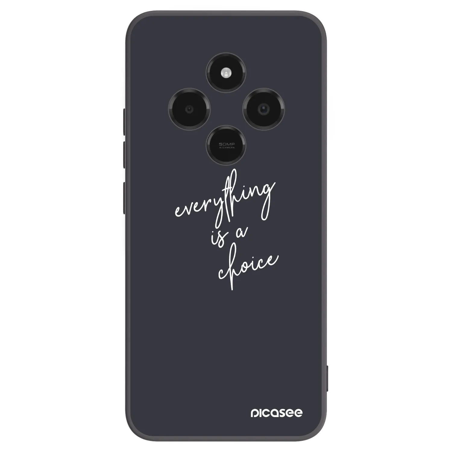 Picasee Xiaomi Poco C75 Hülle - Schwarzes Silikon - Everything is a choice