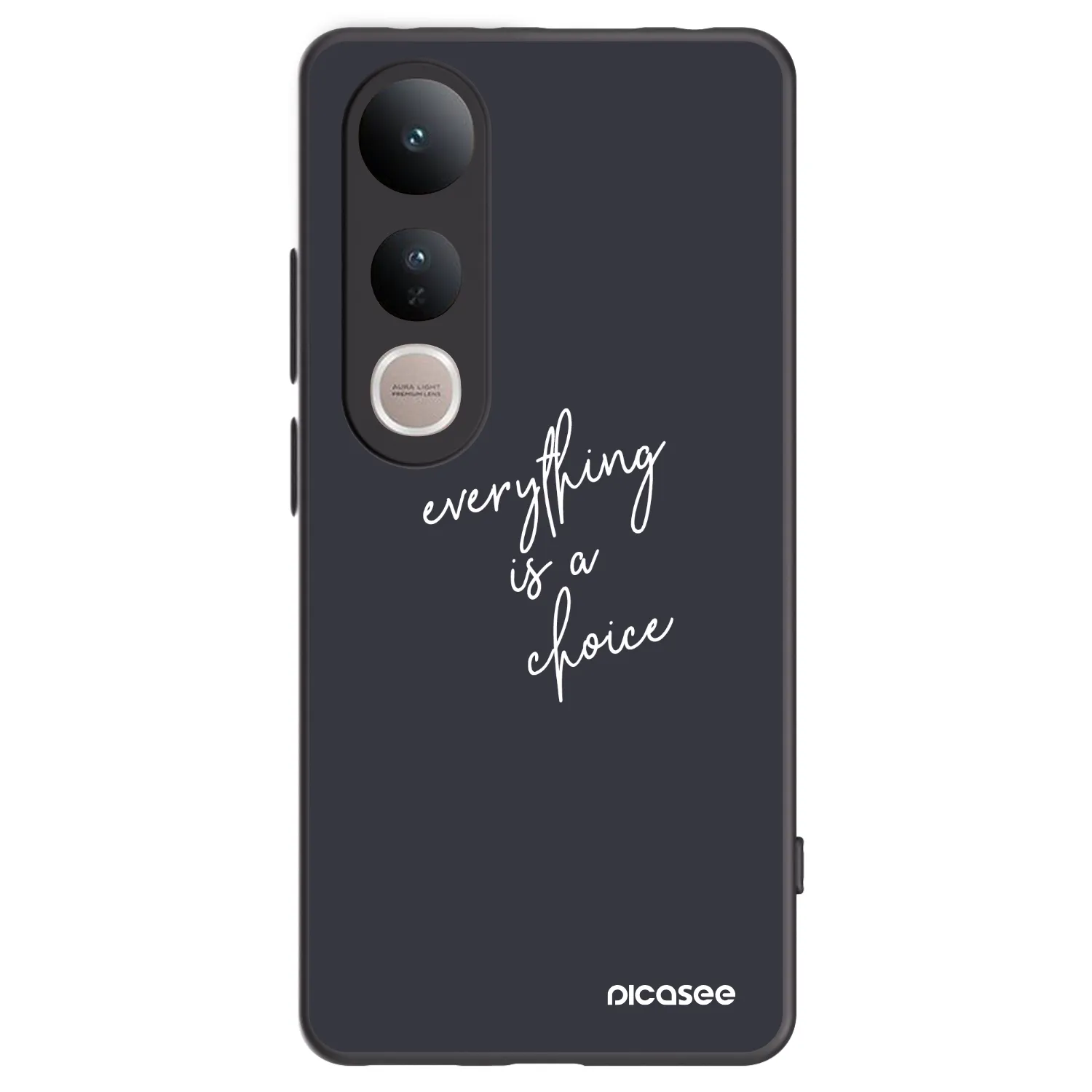 Picasee Vivo V50 Lite 5G Hülle - Schwarzes Silikon - Everything is a choice