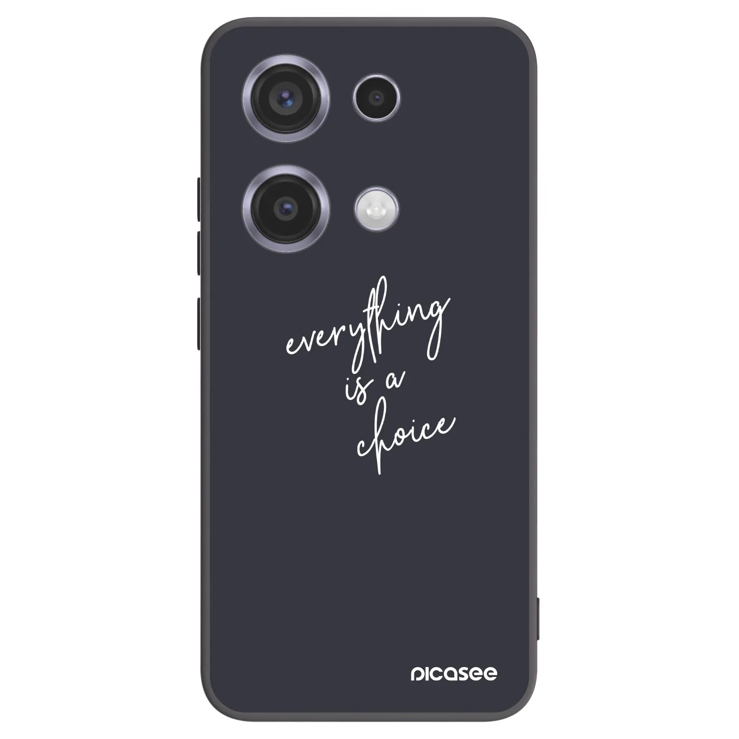 Picasee Xiaomi Redmi Note 14S Hülle - Schwarzes Silikon - Everything is a choice