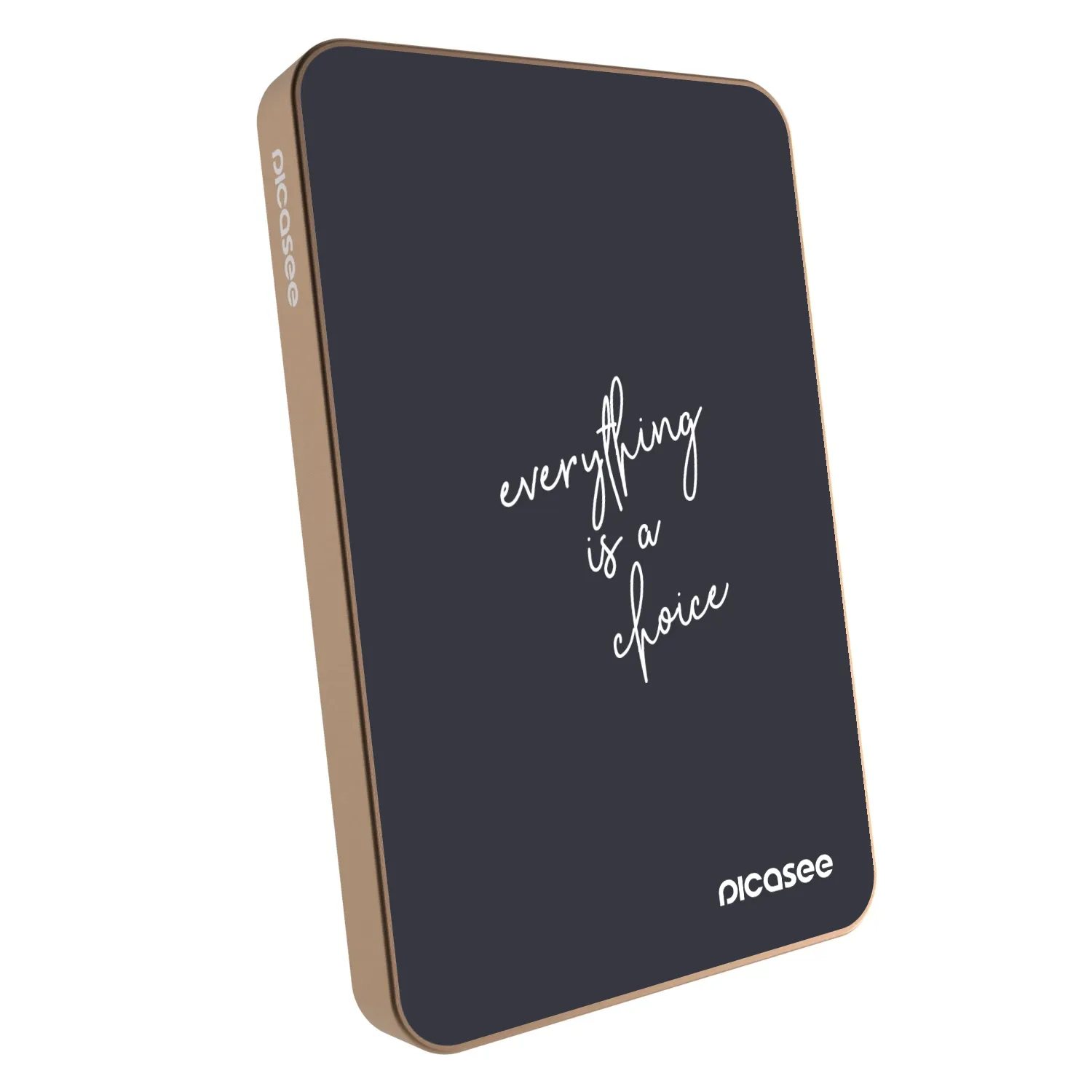 Picasee Powerbank mit MagSafe 5 000 mAh Golden - Everything is a choice