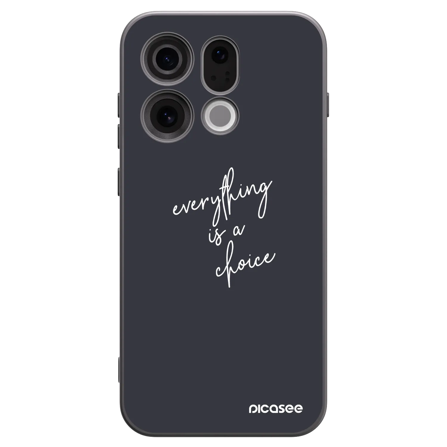 Picasee OPPO Find X9 Hülle - Schwarzes Silikon - Everything is a choice