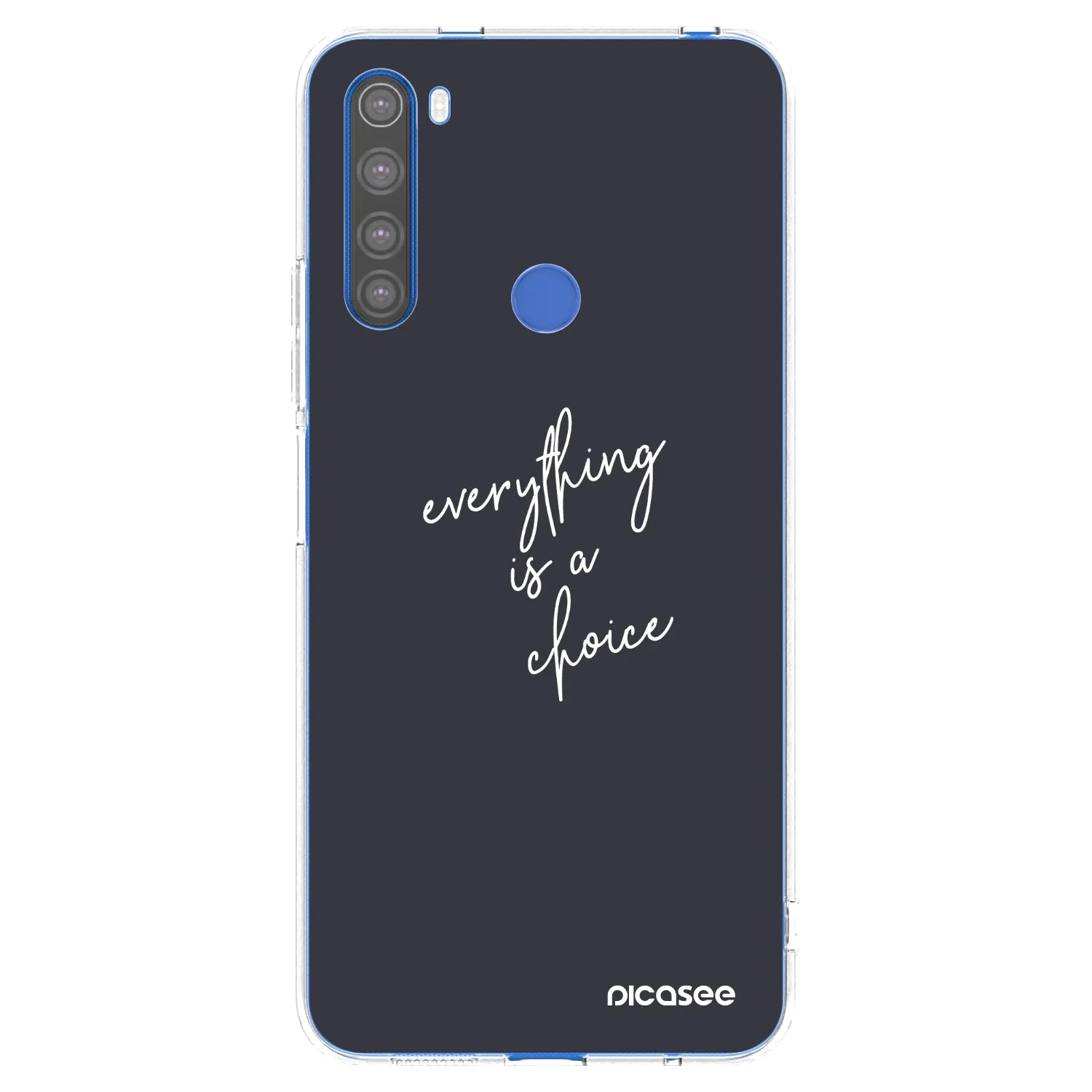 Picasee Xiaomi Redmi Note 8T Hülle - Transparentes Silikon - Everything is a choice
