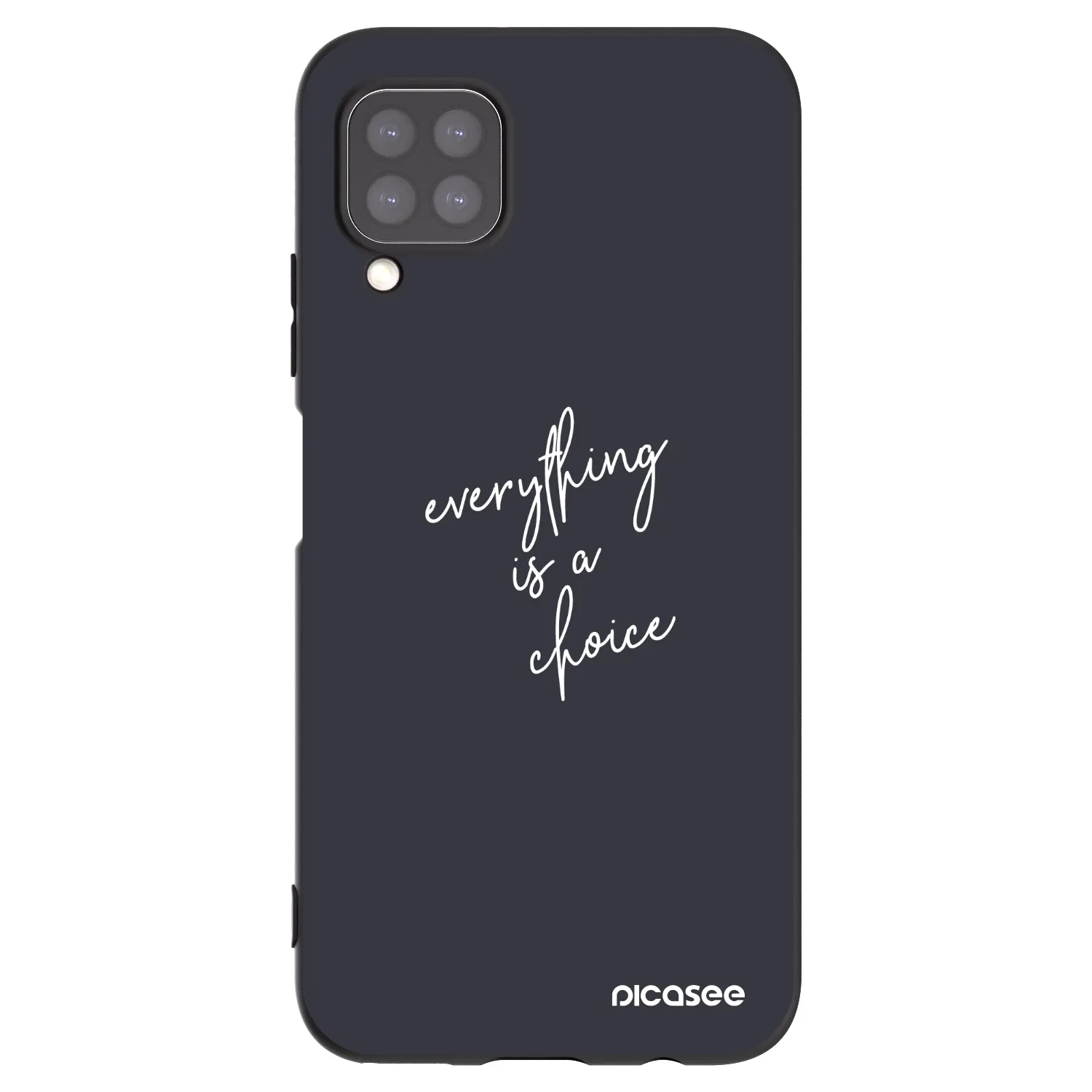 Picasee Huawei P40 Lite Hülle - Schwarzes Silikon - Everything is a choice