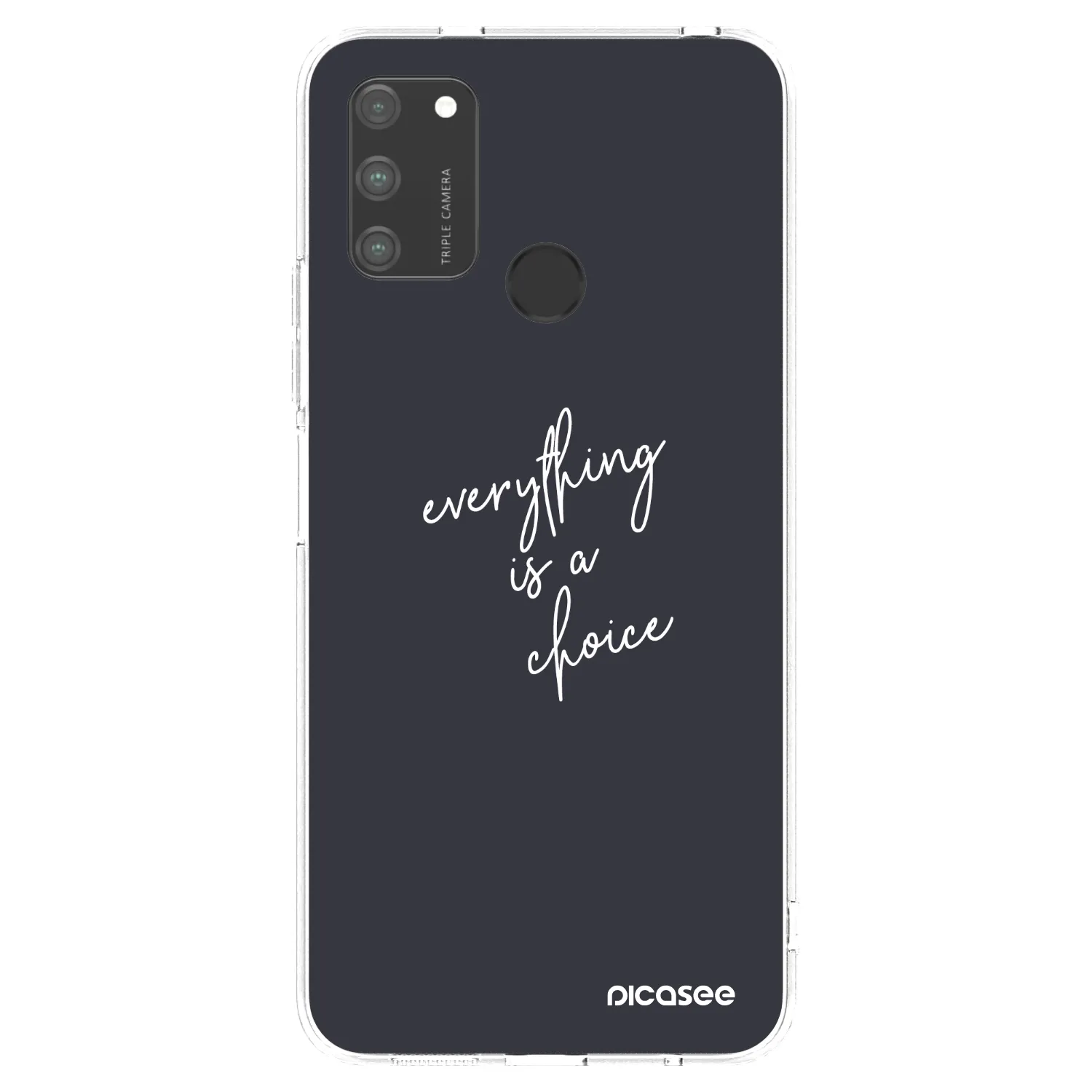 Picasee Honor 9A Hülle - Transparentes Silikon - Everything is a choice