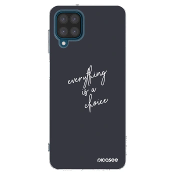 Picasee Samsung Galaxy A12 A125F Hülle - Transparentes Silikon - Everything is a choice