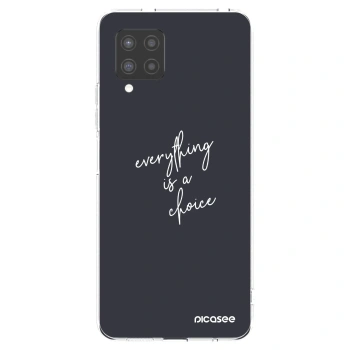 Picasee Samsung Galaxy A42 A426B Hülle - Transparentes Silikon - Everything is a choice
