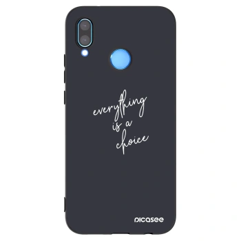 Picasee Huawei P20 Lite Hülle - Schwarzes Silikon - Everything is a choice