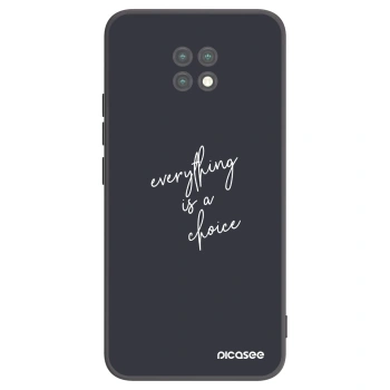 Picasee Xiaomi Redmi Note 9T Hülle - Schwarzes Silikon - Everything is a choice