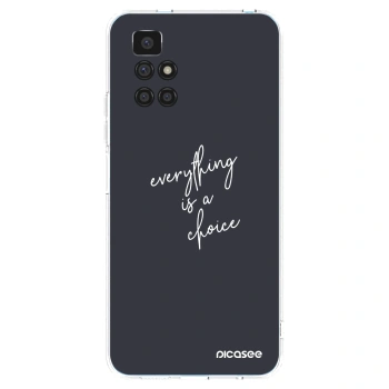 Picasee Xiaomi Redmi 10 Hülle - Transparentes Silikon - Everything is a choice