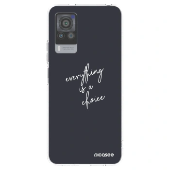 Picasee Vivo X60 Pro 5G Hülle - Transparentes Silikon - Everything is a choice