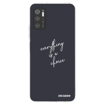 Picasee Xiaomi Poco M3 Pro 5G Hülle - Transparentes Silikon - Everything is a choice