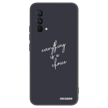 Picasee Realme GT Master Edition 5G Hülle - Schwarzes Silikon - Everything is a choice