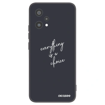 Picasee Realme 9 Pro 5G Hülle - Schwarzes Silikon - Everything is a choice