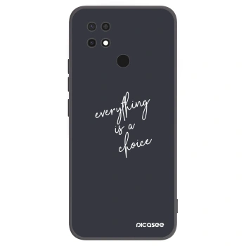 Picasee Xiaomi Redmi 10C Hülle - Schwarzes Silikon - Everything is a choice