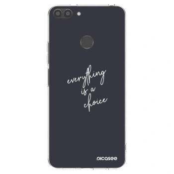 Picasee Huawei P Smart Hülle - Transparentes Silikon - Everything is a choice