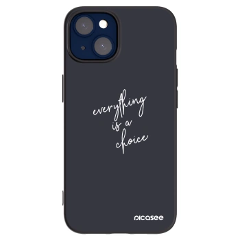 Picasee Apple iPhone 14 Hülle - Schwarzes Silikon - Everything is a choice