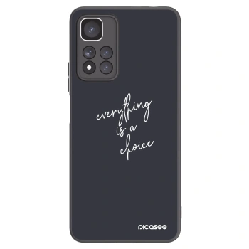 Picasee Xiaomi Redmi Note 11 Pro+ 5G Hülle - Schwarzes Silikon - Everything is a choice