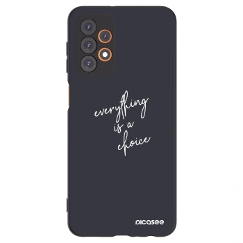 Picasee Samsung Galaxy A23 A235F 4G Hülle - Schwarzes Silikon - Everything is a choice
