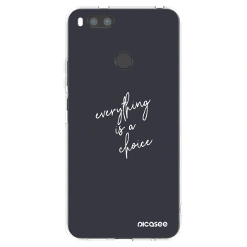 Picasee Xiaomi Redmi A1 Hülle - Transparentes Silikon - Everything is a choice