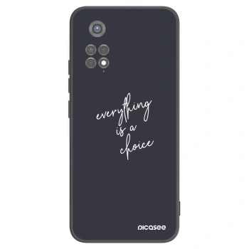 Picasee Xiaomi Redmi Note 11S 5G Hülle - Schwarzes Silikon - Everything is a choice