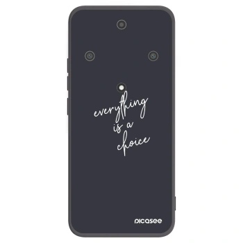 Picasee Honor Magic5 Lite 5G Hülle - Schwarzes Silikon - Everything is a choice