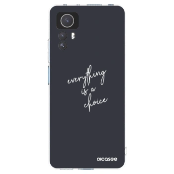 Picasee Xiaomi Redmi Note 12S Hülle - Transparentes Silikon - Everything is a choice