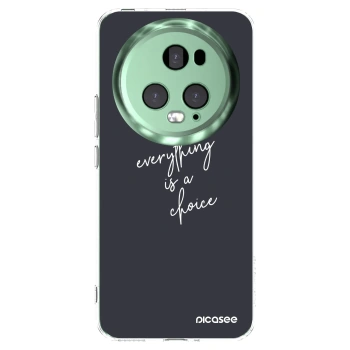 Picasee Honor Magic5 Pro Hülle - Transparentes Silikon - Everything is a choice