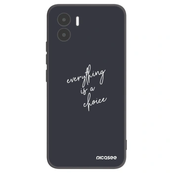 Picasee Xiaomi Redmi A2 Hülle - Schwarzes Silikon - Everything is a choice