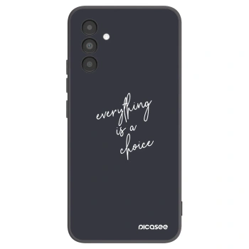 Picasee Samsung Galaxy A04s A047F Hülle - Schwarzes Silikon - Everything is a choice