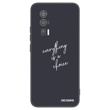Picasee Xiaomi Poco F5 Pro 5G Hülle - Schwarzes Silikon - Everything is a choice
