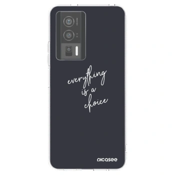 Picasee Xiaomi Poco F5 Pro 5G Hülle - Transparentes Silikon - Everything is a choice