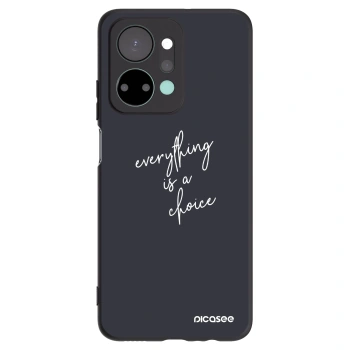 Picasee Honor X7a Hülle - Schwarzes Silikon - Everything is a choice