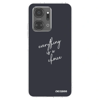 Picasee Honor X7a Hülle - Transparentes Silikon - Everything is a choice