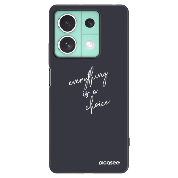 Picasee Xiaomi Redmi Note 13 5G Hülle - Schwarzes Silikon - Everything is a choice