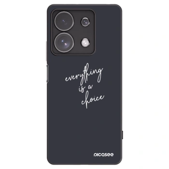 Picasee Xiaomi Redmi Note 13 Pro 4G Hülle - Schwarzes Silikon - Everything is a choice