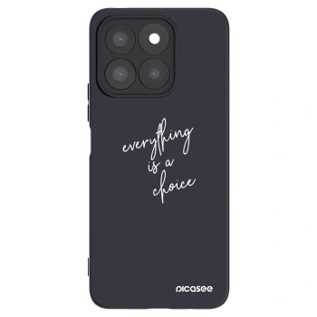 Picasee Honor X8b Hülle - Schwarzes Silikon - Everything is a choice