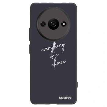 Picasee Xiaomi Redmi A3 Hülle - Schwarzes Silikon - Everything is a choice