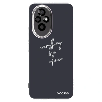 Picasee Honor 200 Pro 5G Hülle - Transparentes Silikon - Everything is a choice