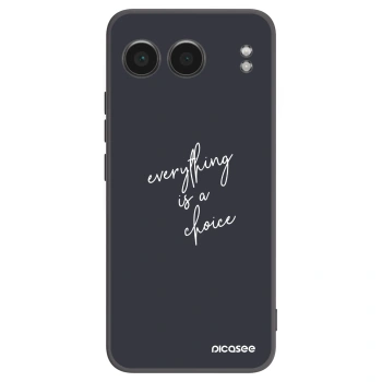 Picasee OnePlus Nord 4 Hülle - Schwarzes Silikon - Everything is a choice