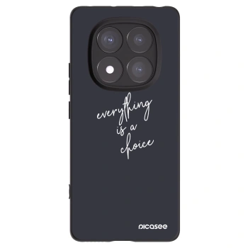 Picasee Xiaomi Redmi Note 14 Pro 5G Hülle - Schwarzes Silikon - Everything is a choice