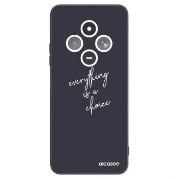 Picasee Xiaomi Redmi 14C Hülle - Schwarzes Silikon - Everything is a choice