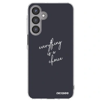 Picasee Samsung Galaxy A16 5G Hülle - Transparentes Silikon - Everything is a choice