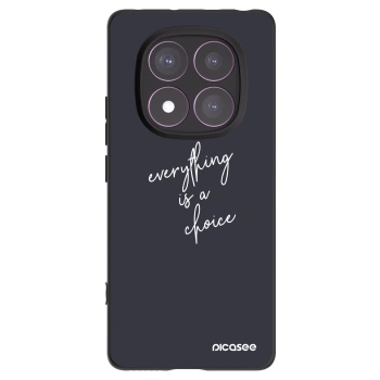 Picasee Xiaomi Redmi Note 14 Pro 4G Hülle - Schwarzes Silikon - Everything is a choice